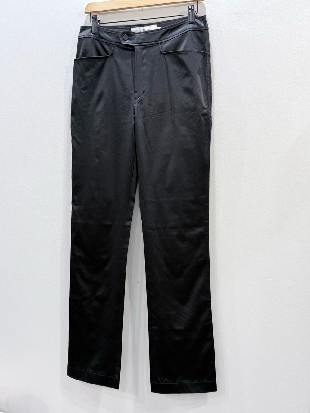 Women's Black Straight-Leg Dress Pants